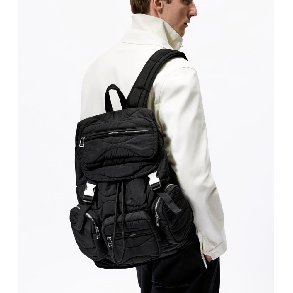 Zara Multipocket Quilted Backpack - image 1